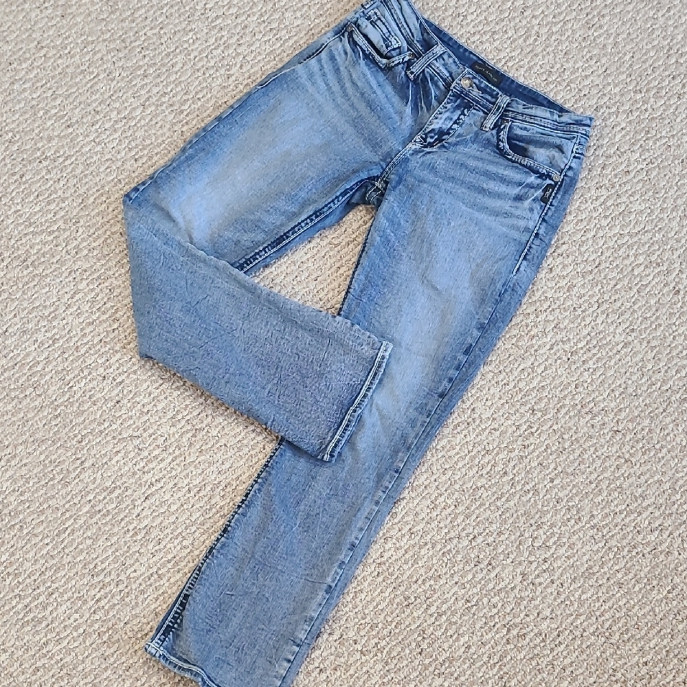 Silver Jeans Classic Blue Straight Leg Women's Jeans